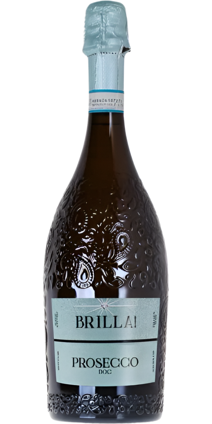 Brilla Prosecco Extra Dry 750ML Front Bottle Label
