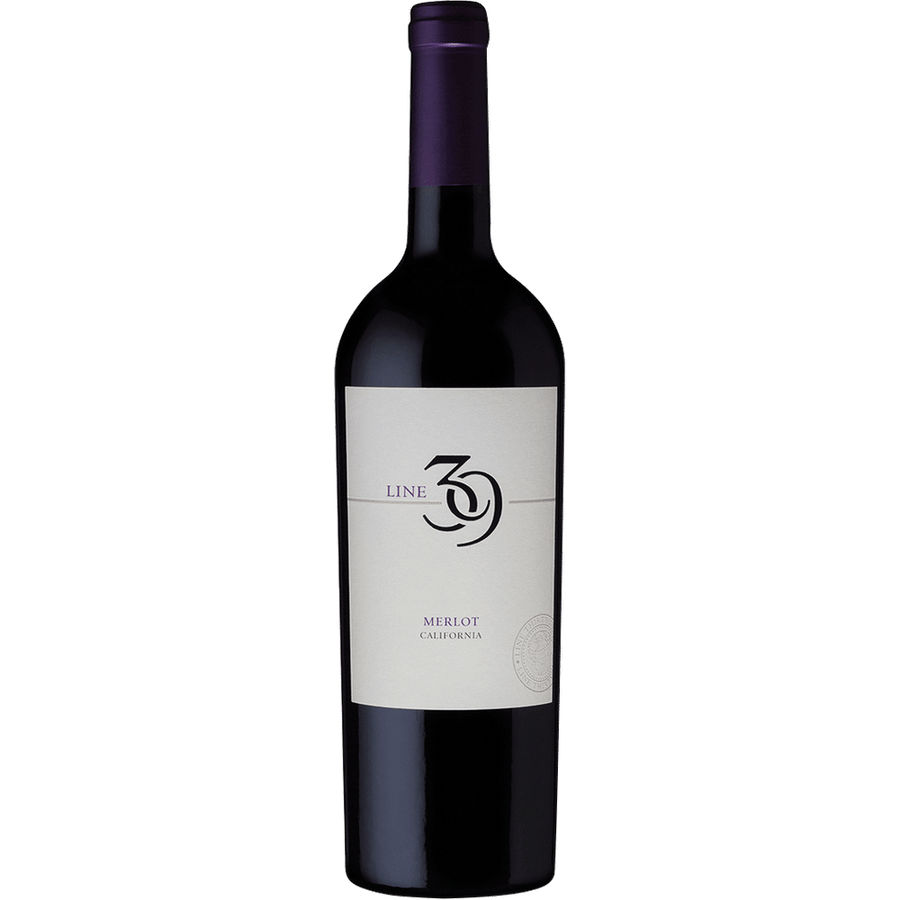 Line 39 Merlot 750ML Front Bottle Label