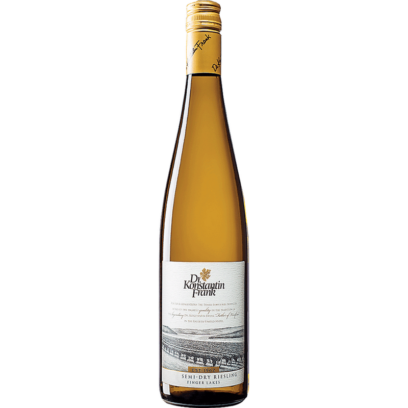 Dr. Konstantin Frank Riesling Semi Dry - White Wine bottle available at Buffalo House Liquor & Wines
