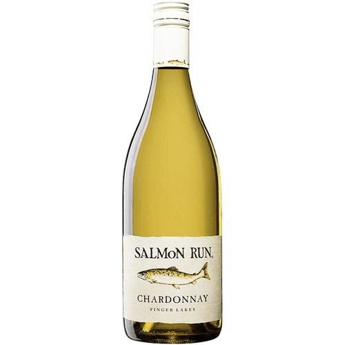 Salmon Run Chardonnay 750ML Front Bottle Label