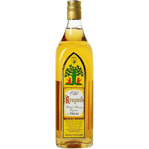Krupnik Honey Liqueur 750ML Front Bottle Label