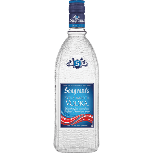 Seagram's Extra Smooth Vodka 375ML Front Bottle Label