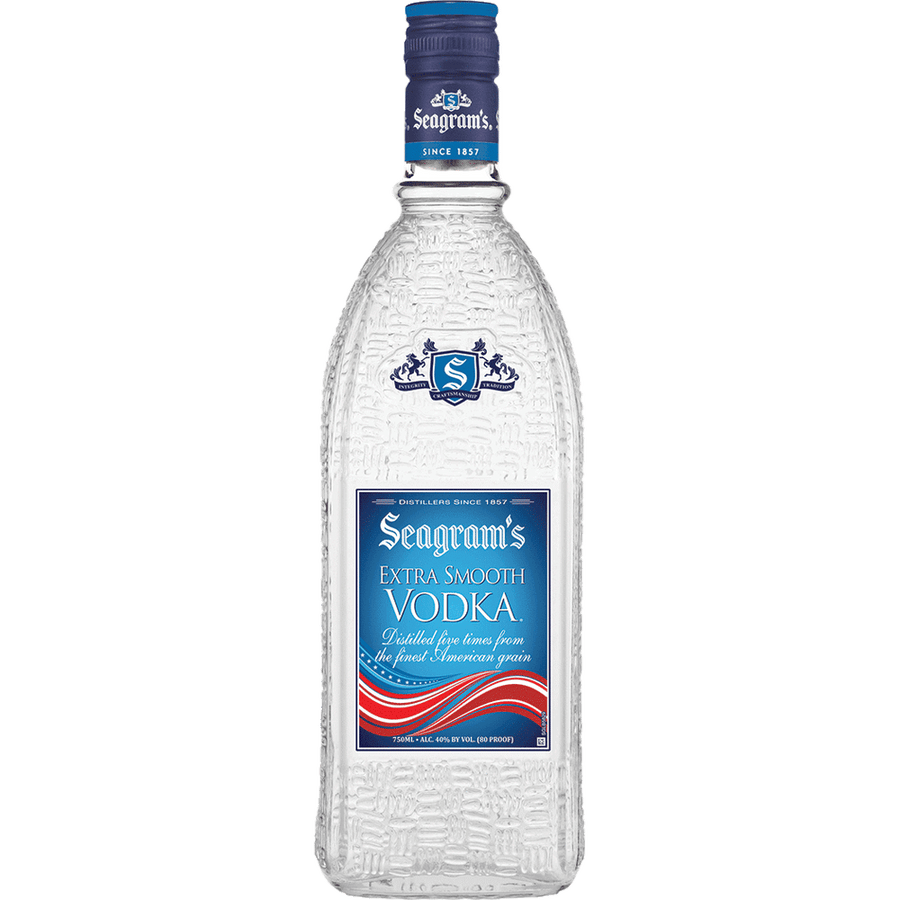 Seagram's Extra Smooth Vodka 375ML Front Bottle Label