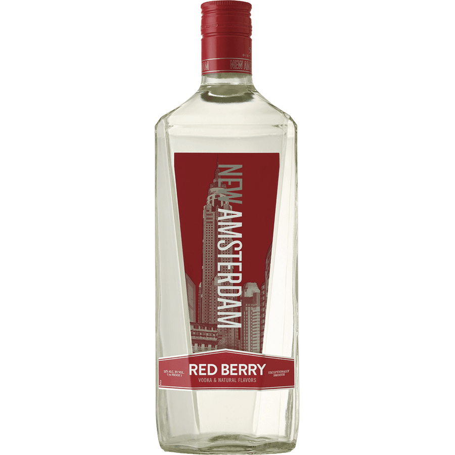 New Amsterdam Red Berry 750ML Front Bottle Label