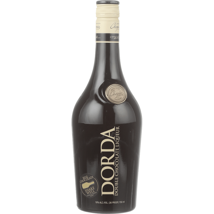 Dorda Double Chocolate Liqueur 750ML Front Bottle Label