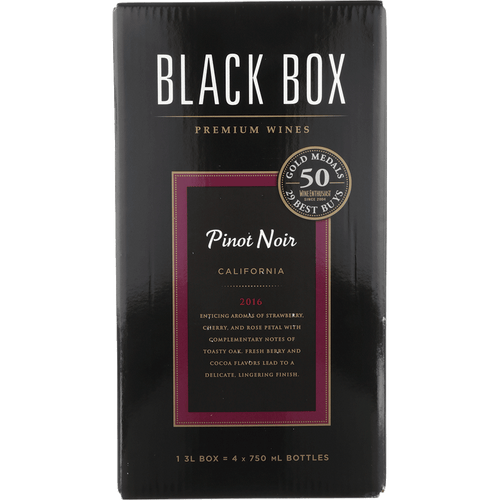 Black Box Pinot Noir 3L Front Bottle Label