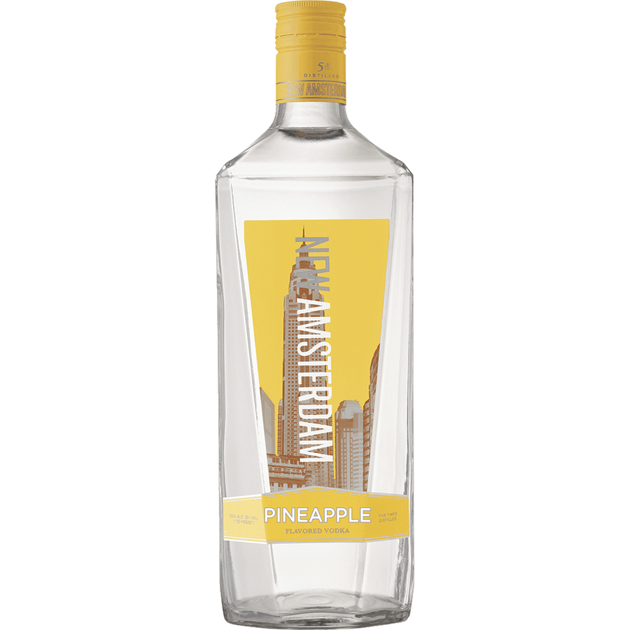 New Amsterdam Pineapple 50ML Front Bottle Label