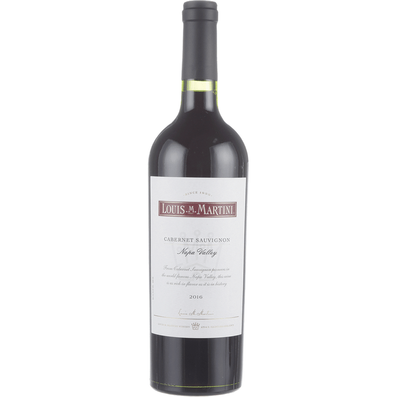 Louis M. Martini Napa Valley Cabernet 750ML Front Bottle Label
