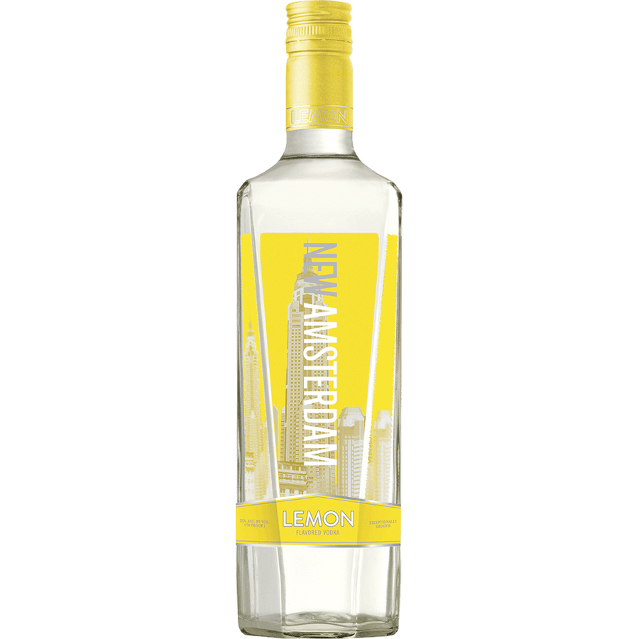 New Amsterdam Lemon 1.75L Front Bottle Label