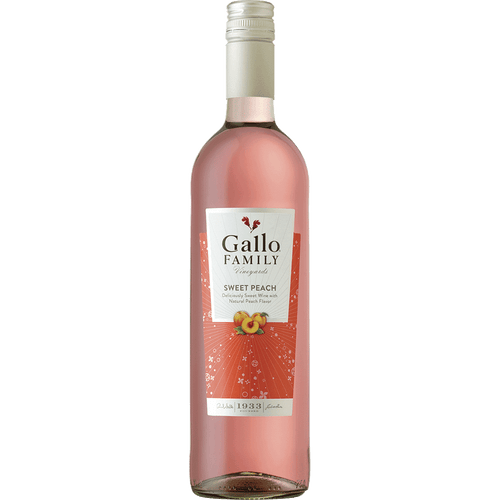 Gallo Family Vineyards Sweet Peach 1.5L Front Bottle Label