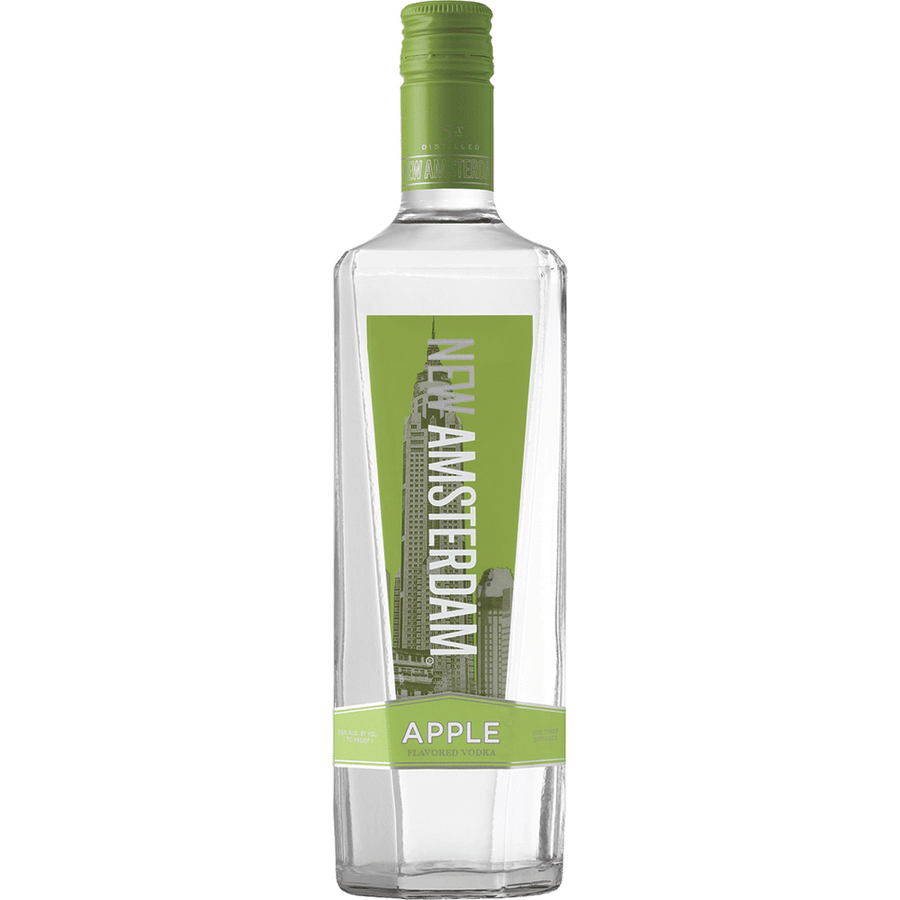 New Amsterdam Flavored Apple 50ML Front Bottle Label