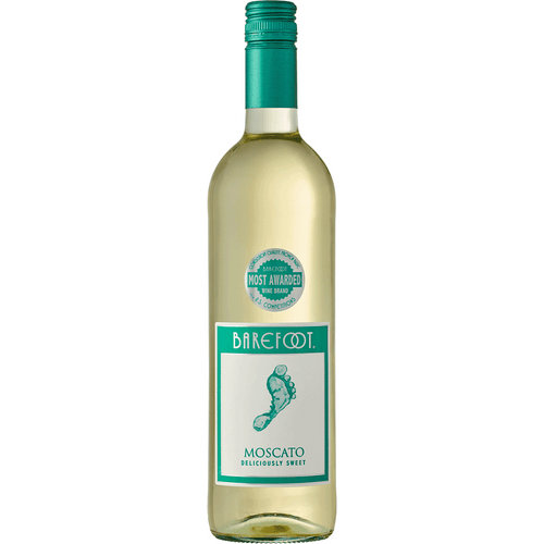 Barefoot Moscato 187ML Front Bottle Label