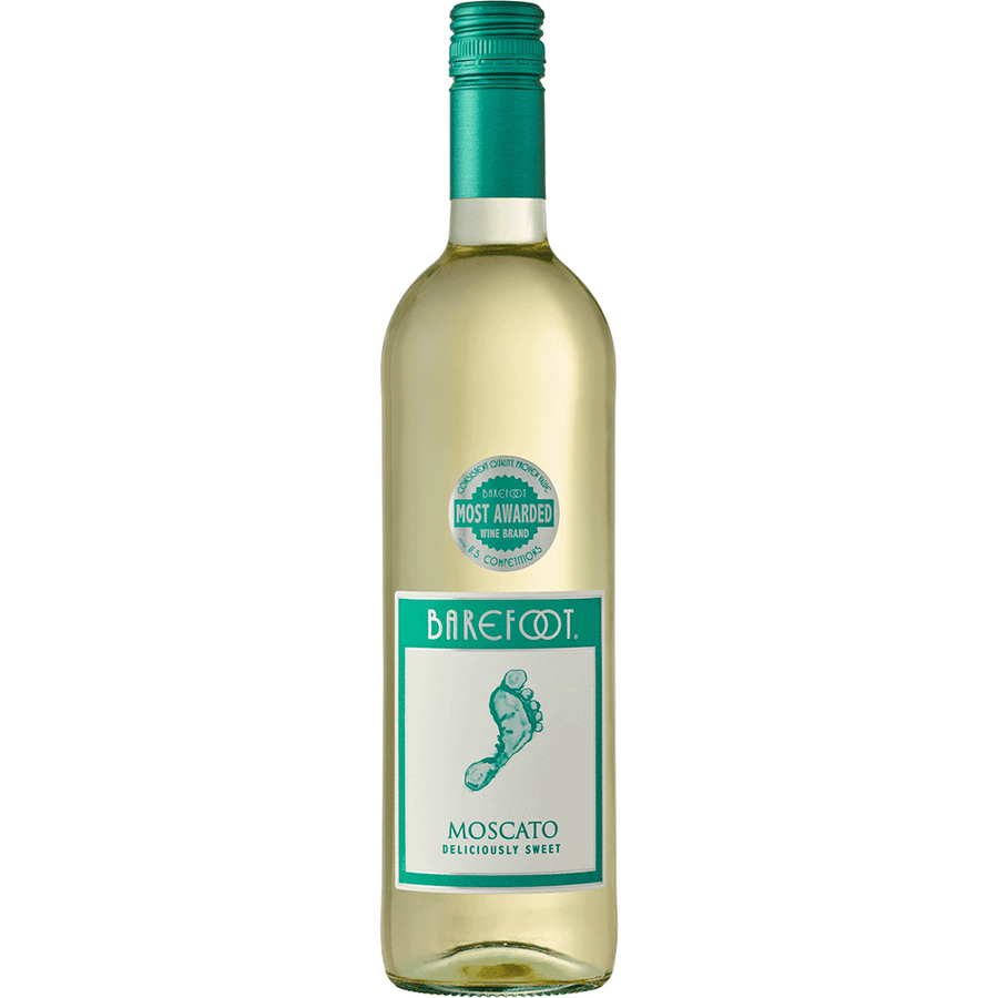 Barefoot Moscato 187ML Front Bottle Label