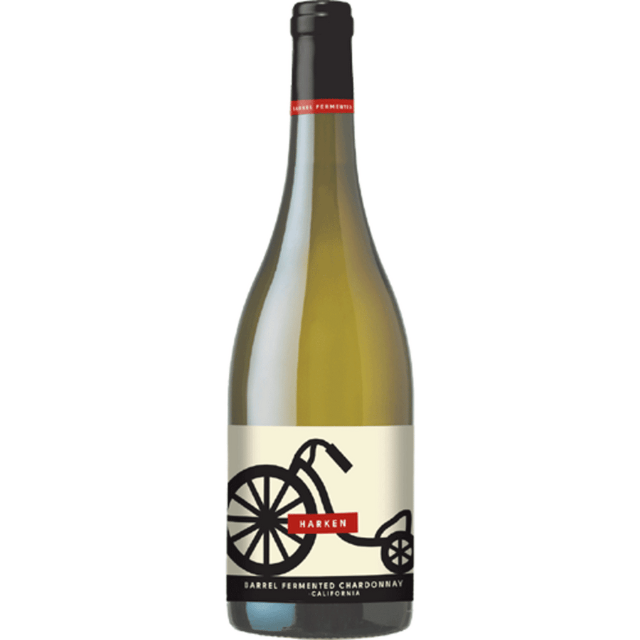 Harken Barrel Fermented Chardonnay 750ML Front Bottle Label