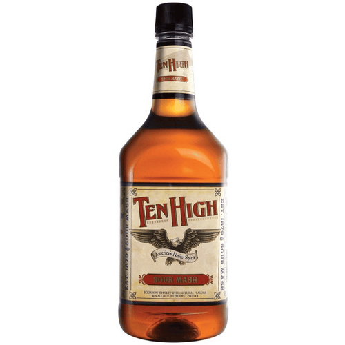 Ten High Bourbon 375ML Front Bottle Label