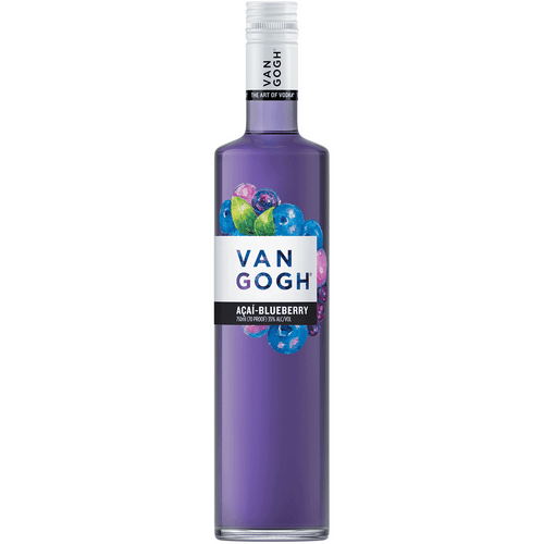 Van Gogh Acai Blueberry Vodka 50ML Front Bottle Label