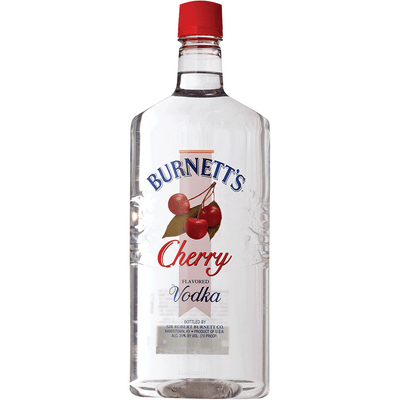 Burnett's Cherry Vodka - Vodka bottle available at Buffalo House Liquor & Wines