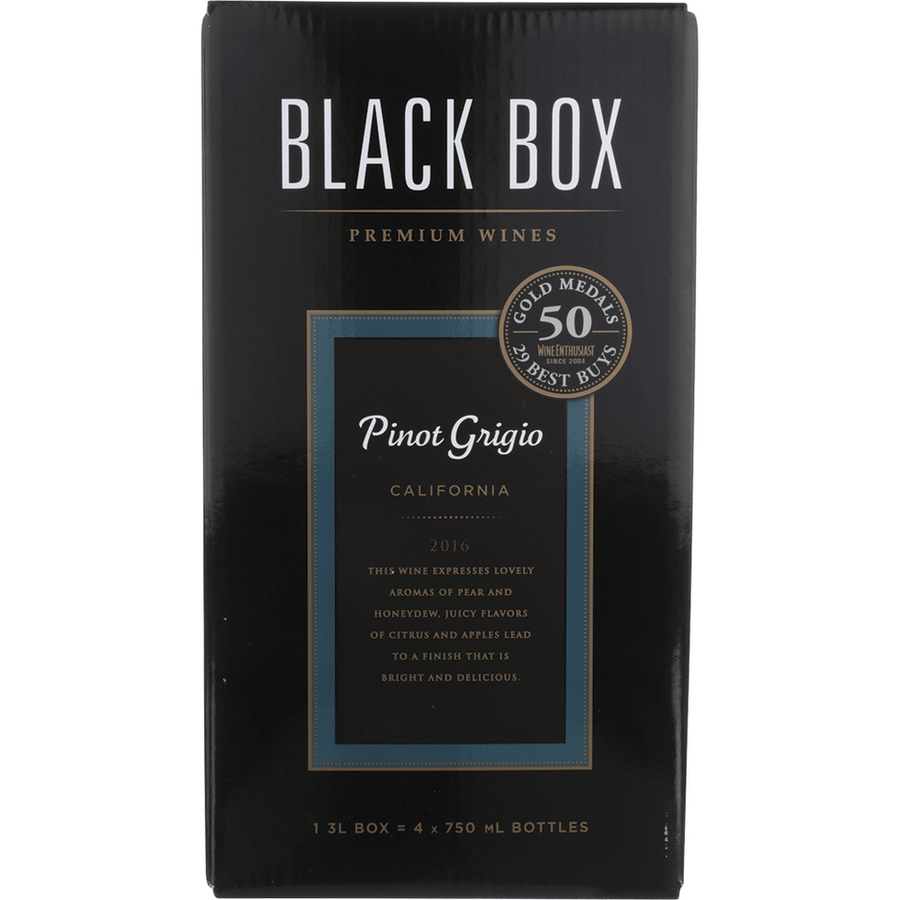 Black Box Pinot Grigio 500ML Front Bottle Label