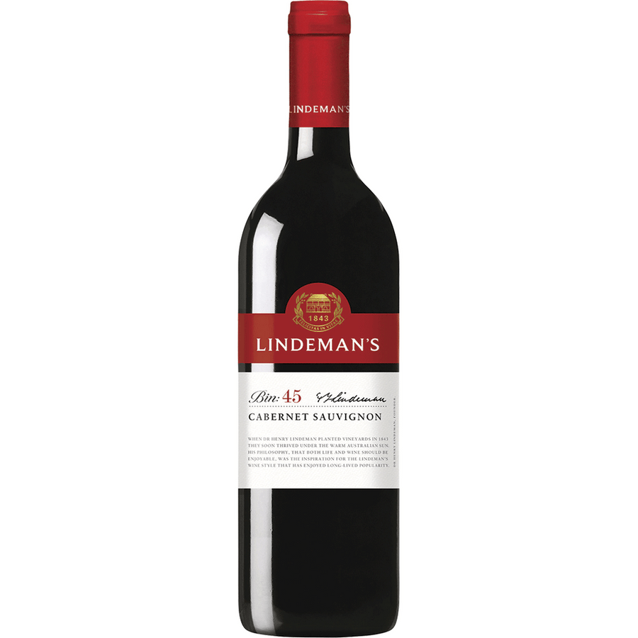Lindeman's Bin 45 Cabernet Sauvignon 1.5L Front Bottle Label
