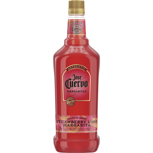 Jose Cuervo Strawberry Lime Margarita 1.75L Front Bottle Label
