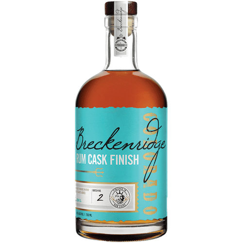 Breckenridge Rum Cask Finish Bourbon 750ML Front Bottle Label