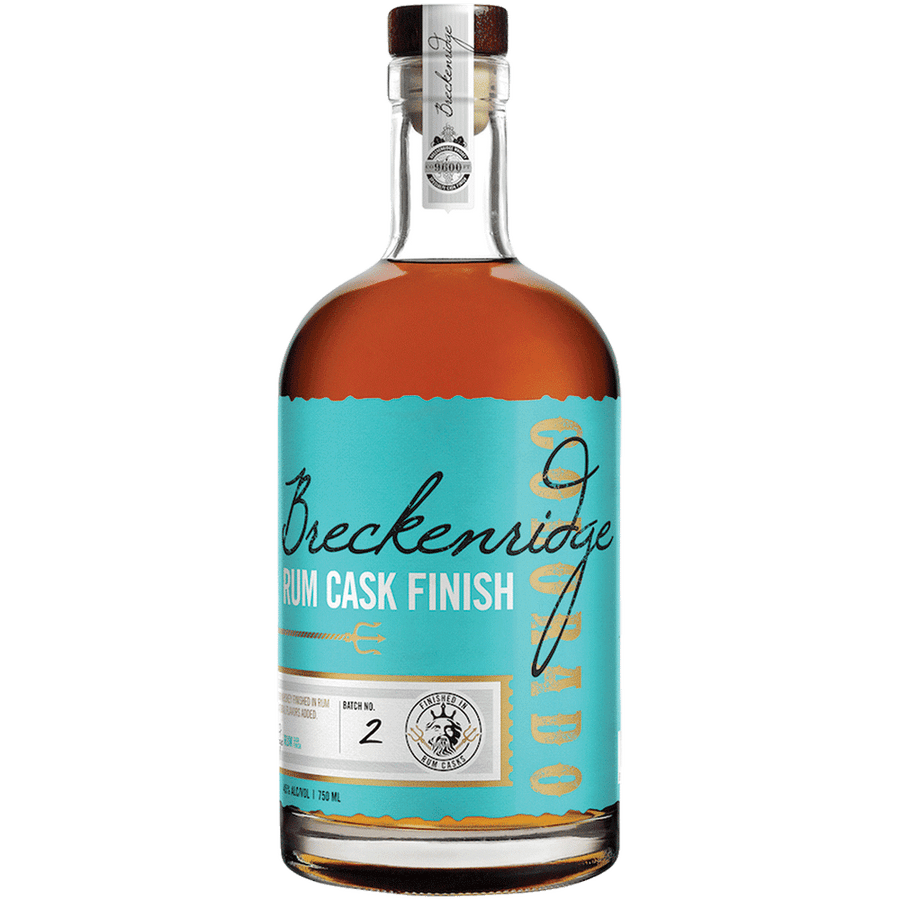 Breckenridge Rum Cask Finish Bourbon 750ML Front Bottle Label