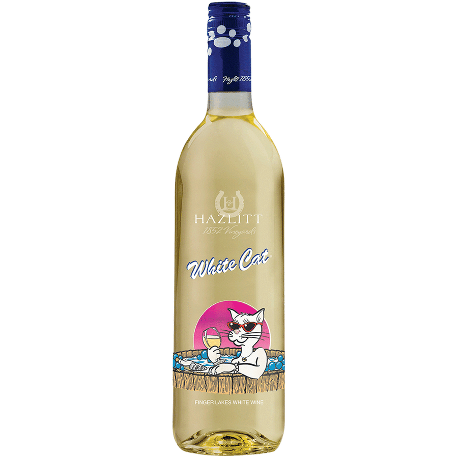 Hazlitt White Cat 1.5L Front Bottle Label