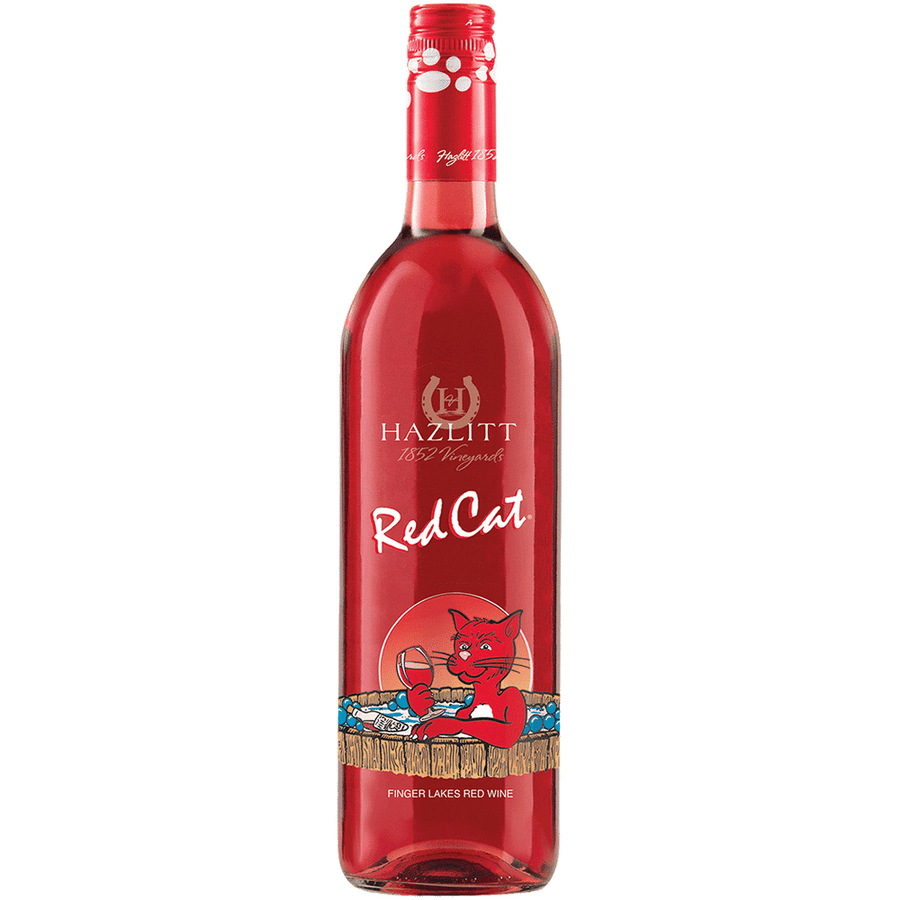 Hazlitt Red Cat 1.5L Front Bottle Label