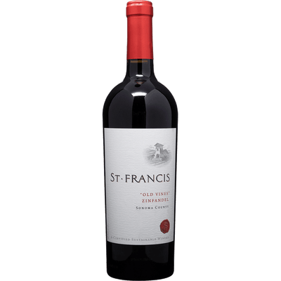 St. Francis Sonoma County Zinfandel - Red Wine bottle available at Buffalo House Liquor & Wines
