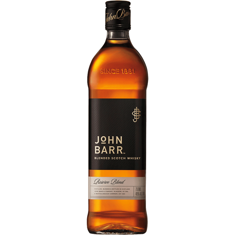 John Barr Reserve Blend Blended Scotch Whisky 750ML Front Bottle Label