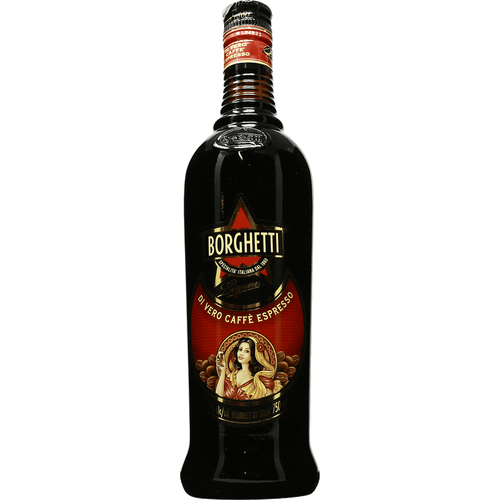 Borghetti liq caffee espresso 750ML Front Bottle Label