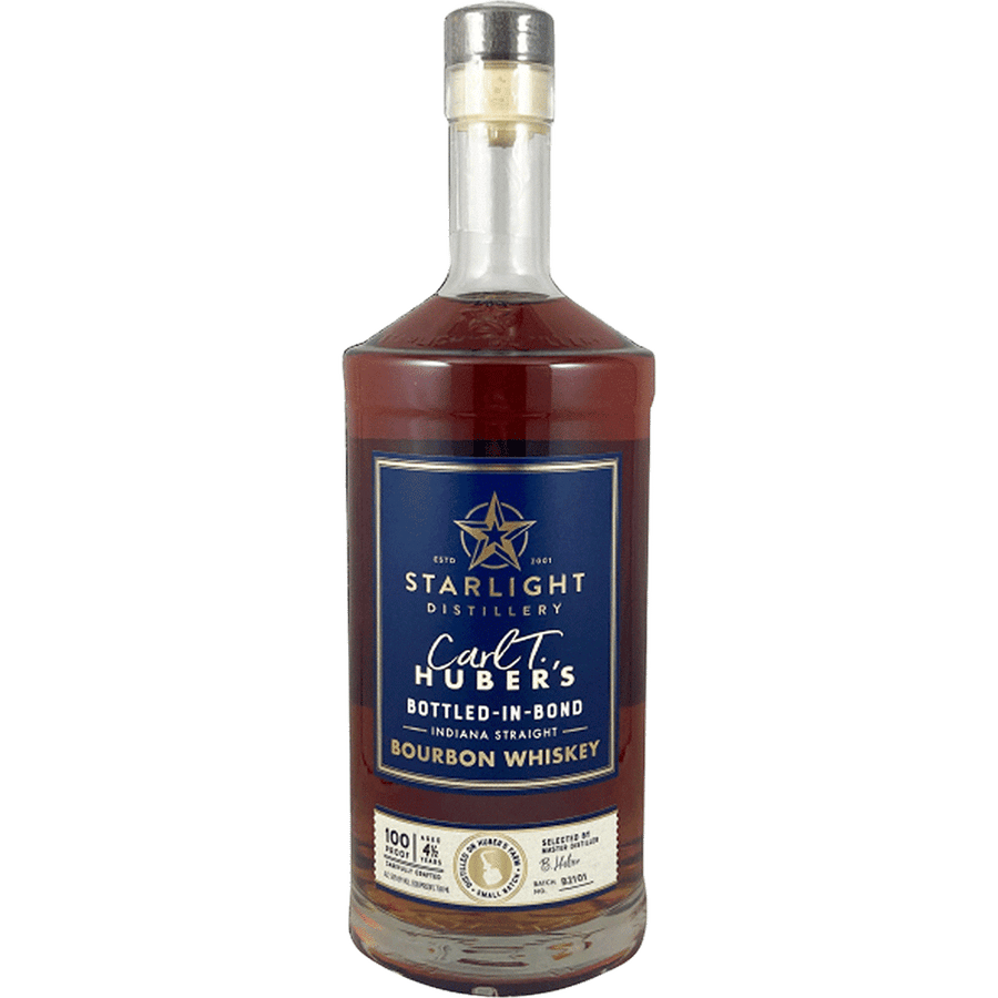 Starlight Bottled in Bond Bourbon 750ML Front Bottle Label