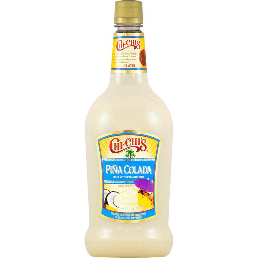 Chi-Chi's Pina Colada 1.75L Front Bottle Label