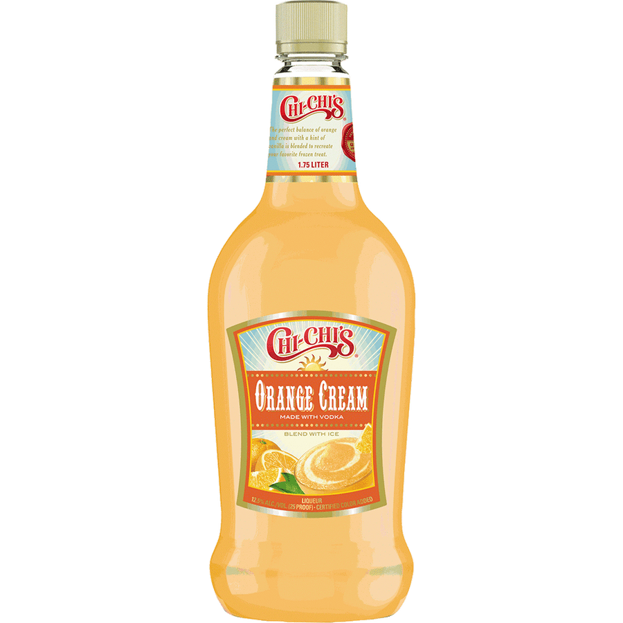 Chi-Chi's Orange Cream 1.75L Front Bottle Label