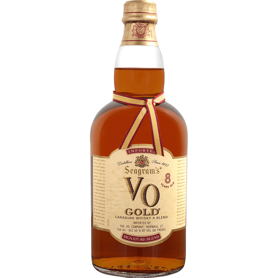 Seagram's VO Gold Canadian Blended Whisky 1.75L Front Bottle Label
