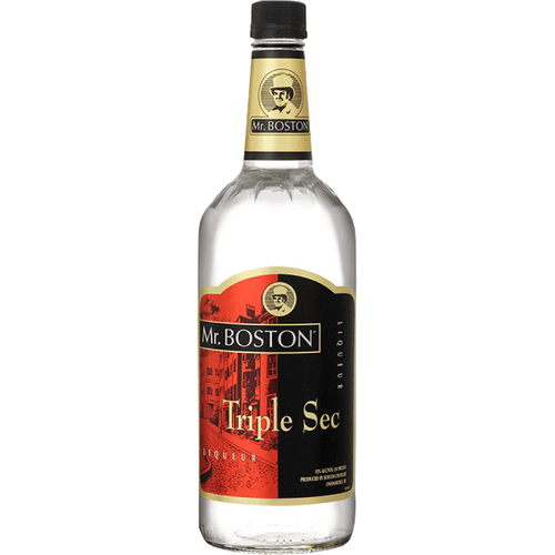 Mr. Boston Triple Sec 1L Front Bottle Label