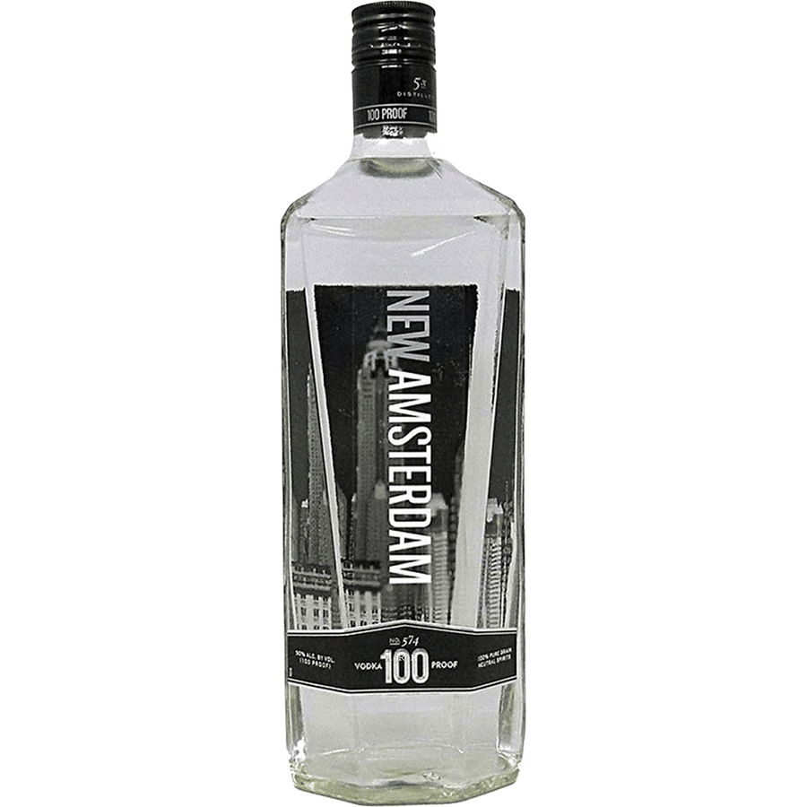 New Amsterdam Original Vodka 100 Proof 1.75L Front Bottle Label