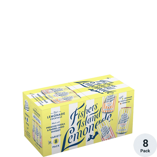 Fishers Island Lemonade 8 Pack 8pk-12oz Cans Front Bottle Label