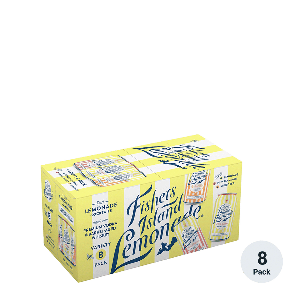 Fishers Island Lemonade 8 Pack 8pk-12oz Cans Front Bottle Label