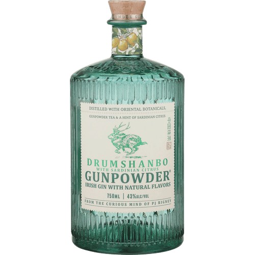 Drumshanbo Gunpowder Sardinian Gin 50ML Front Bottle Label