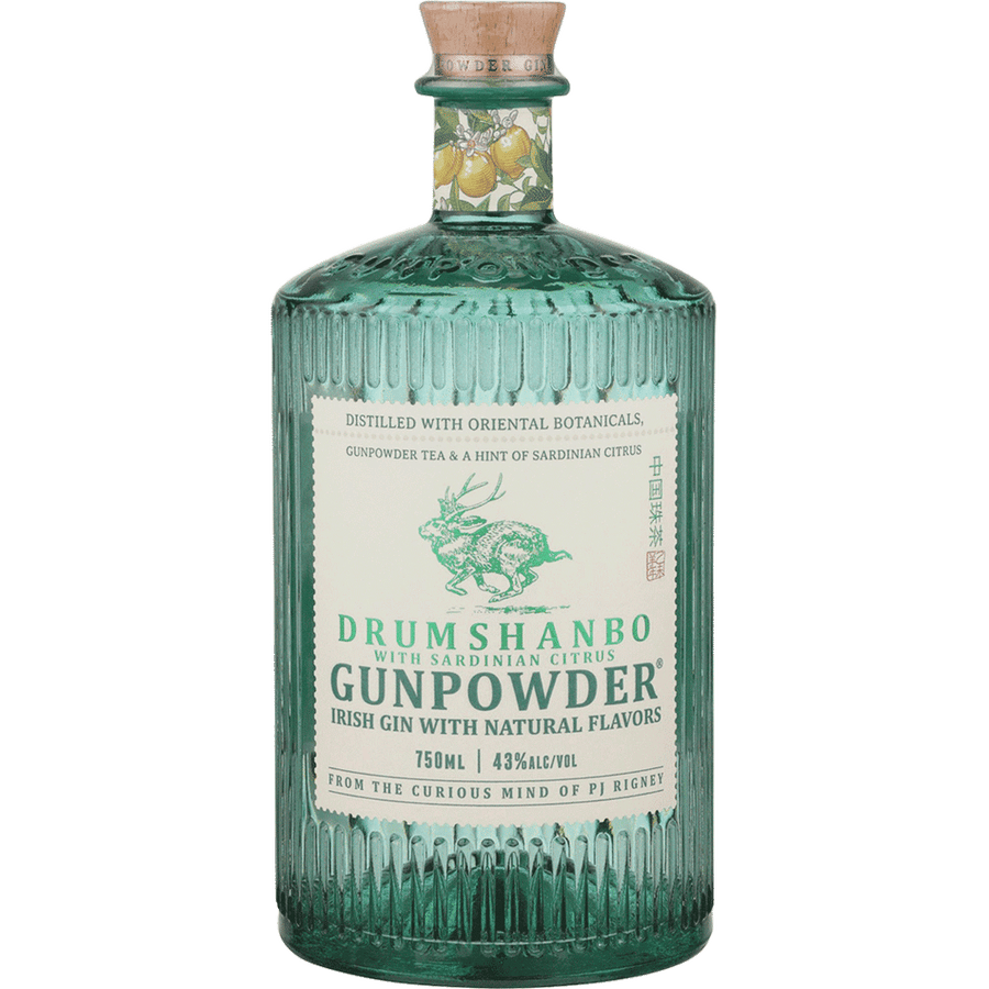 Drumshanbo Gunpowder Sardinian Gin 50ML Front Bottle Label