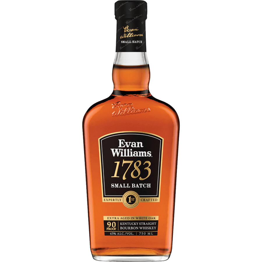 Evan Williams 1783 Small Batch 750ML Front Bottle Label