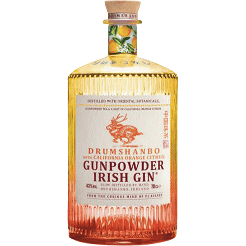 Drumshanbo Gunpowder Orange Citrus Gin 50ML Front Bottle Label