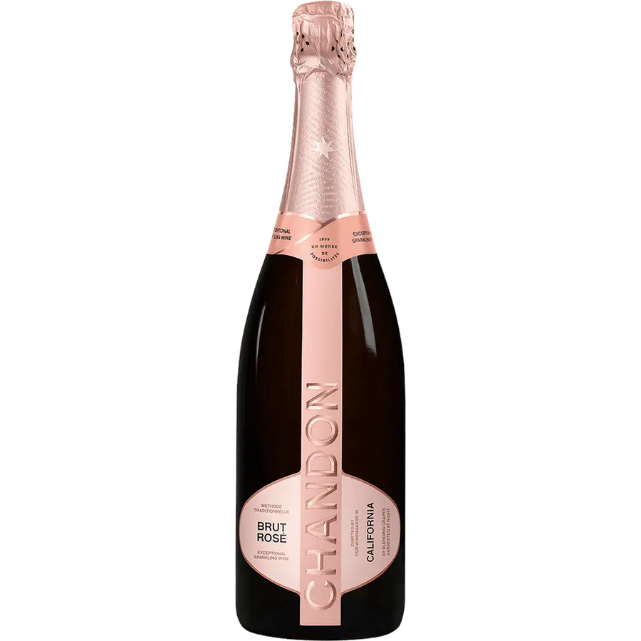 Chandon Brut Rose 750ML Front Bottle Label