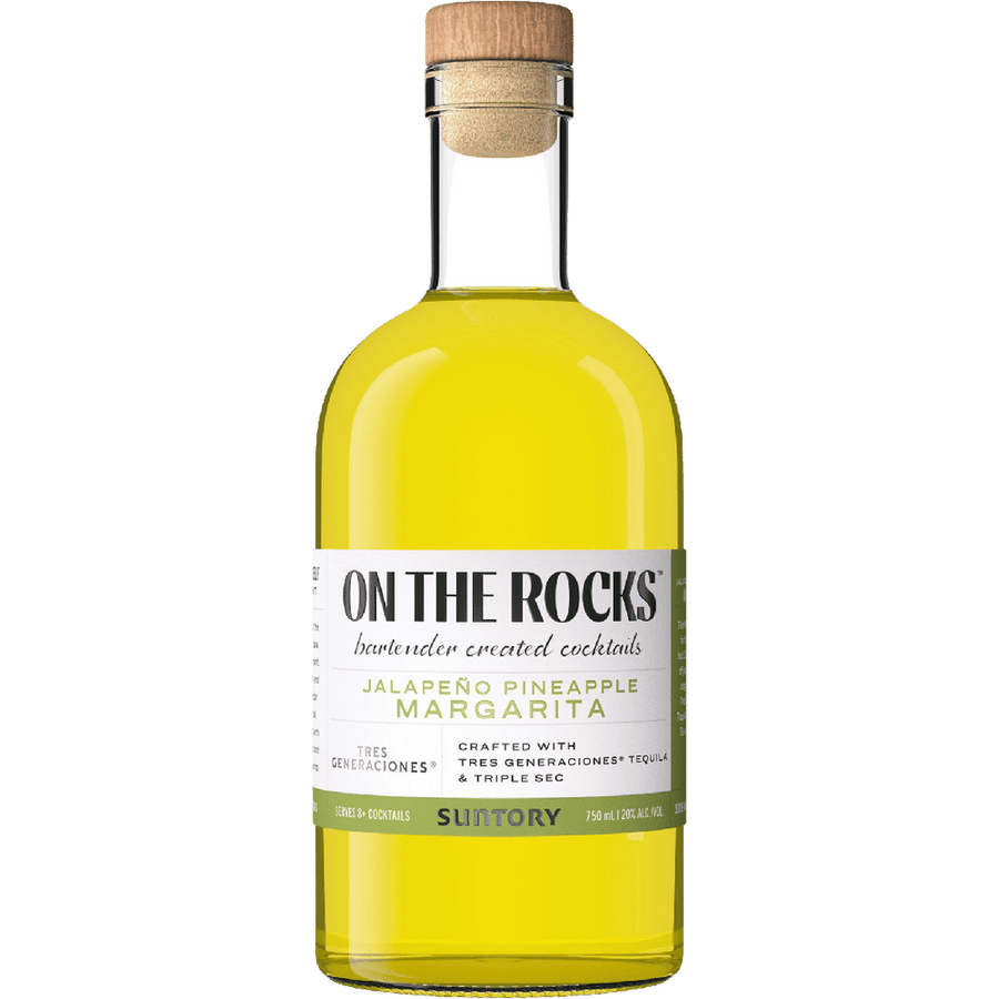 On The Rocks Jalapeno Pineapple Margarita 375ML Front Bottle Label