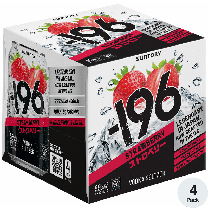 -196 strawberry vodka seltzer