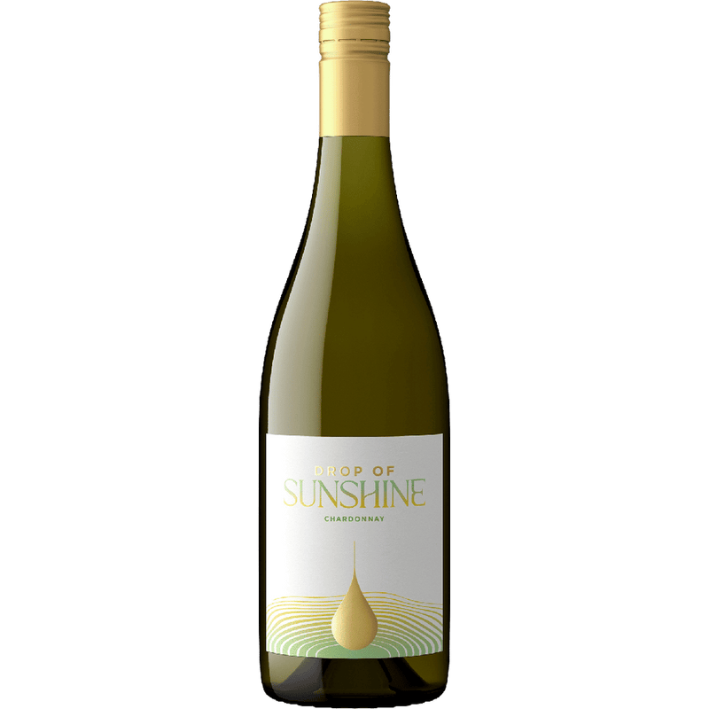Drop of Sunshine Chardonnay Central Coast California white wine bottle