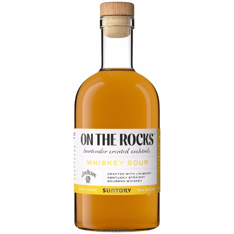 On The Rocks Whiskey Sour 375ML Front Bottle Label