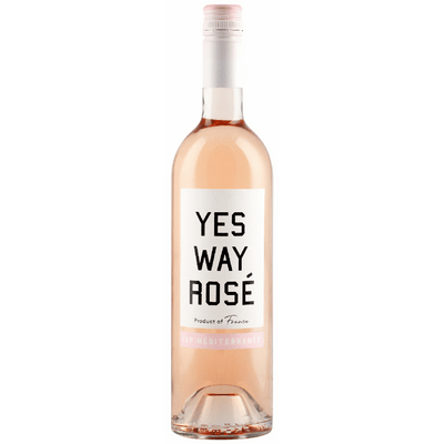Yes Way Rosé California pink wine bottle
