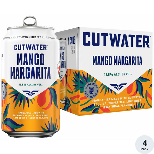 Cutwater Mango Margarita 4pk-12oz Cans Front Bottle Label
